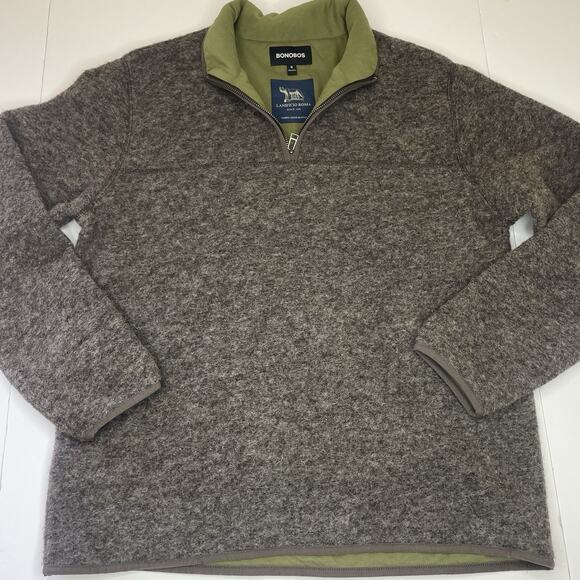 Bonobos x Lanificio Roma Wool Pullover Sweater Men M Preppy Old Money Italian - Picture 1 of 6